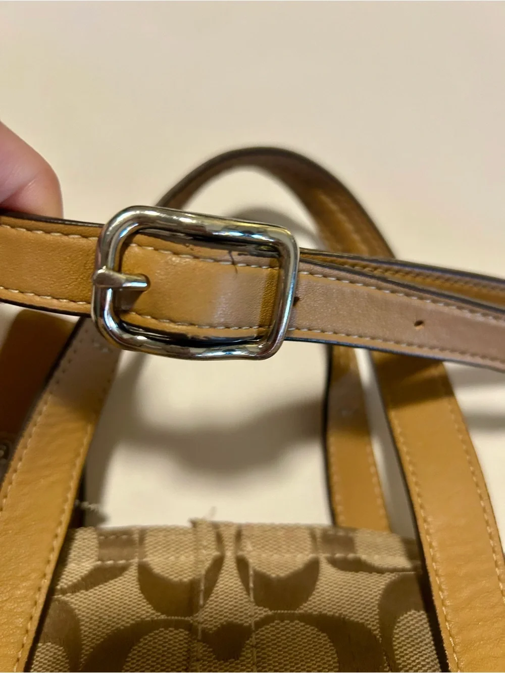 Vintage Coach Soho Signature Buckle Tote Bag-F13841 Y2K
